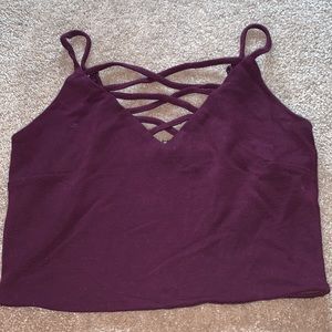 forever 21 crop lattice top